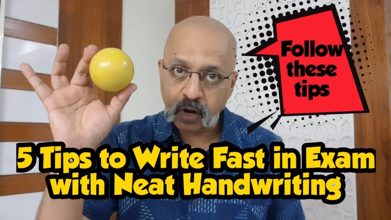 How to write fast in exam with good handwriting with pen | Hindi & English | Tips by Sudhir Sir