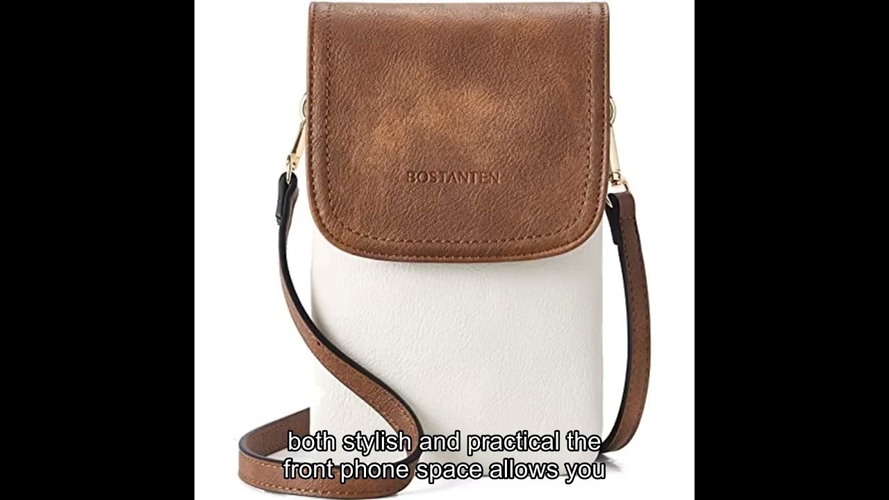 BOSTANTEN Leather Small Crossbody Bags for Women Designer Cell Phone Bag