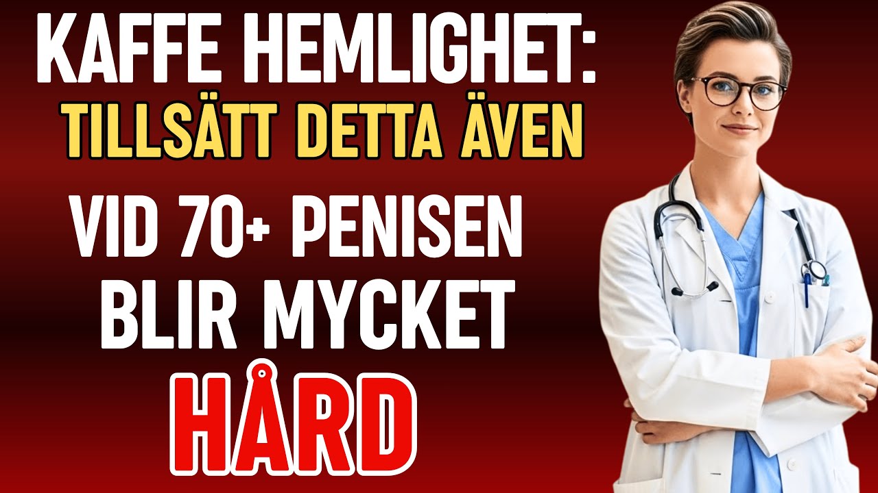 UROLOG AVSLÖJAR: KAFFE MED UROLOGISK HEMLIGHET ÅTERSTÄLLER EREKTION ÄVEN VID 60+| Dr. Elin Johansson