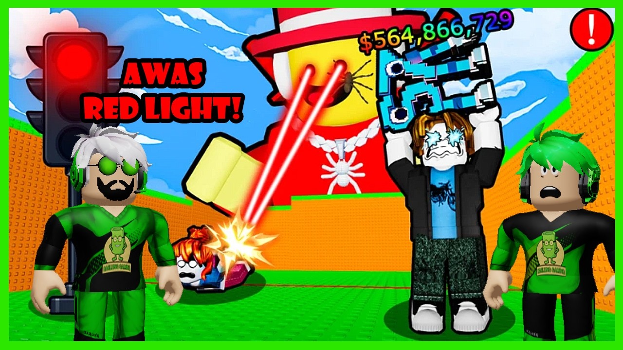 Darlung & Wak Darlung Selamatkan Brainrot Dari Tantangan Red Light Green Light Di Roblox
