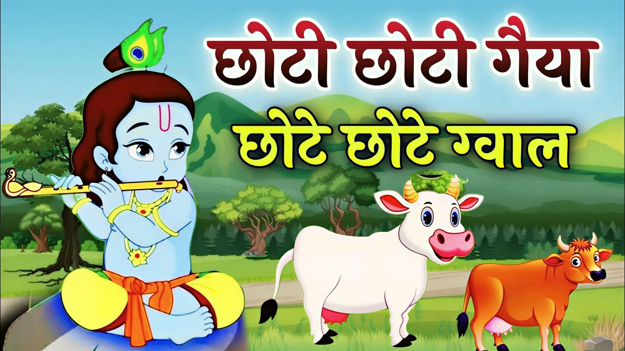 छोटी छोटी गैया छोटे छोटे ग्वाल ~ Little Krishna Song ~ Choti Choti Gaiya Chote Chote Gwal