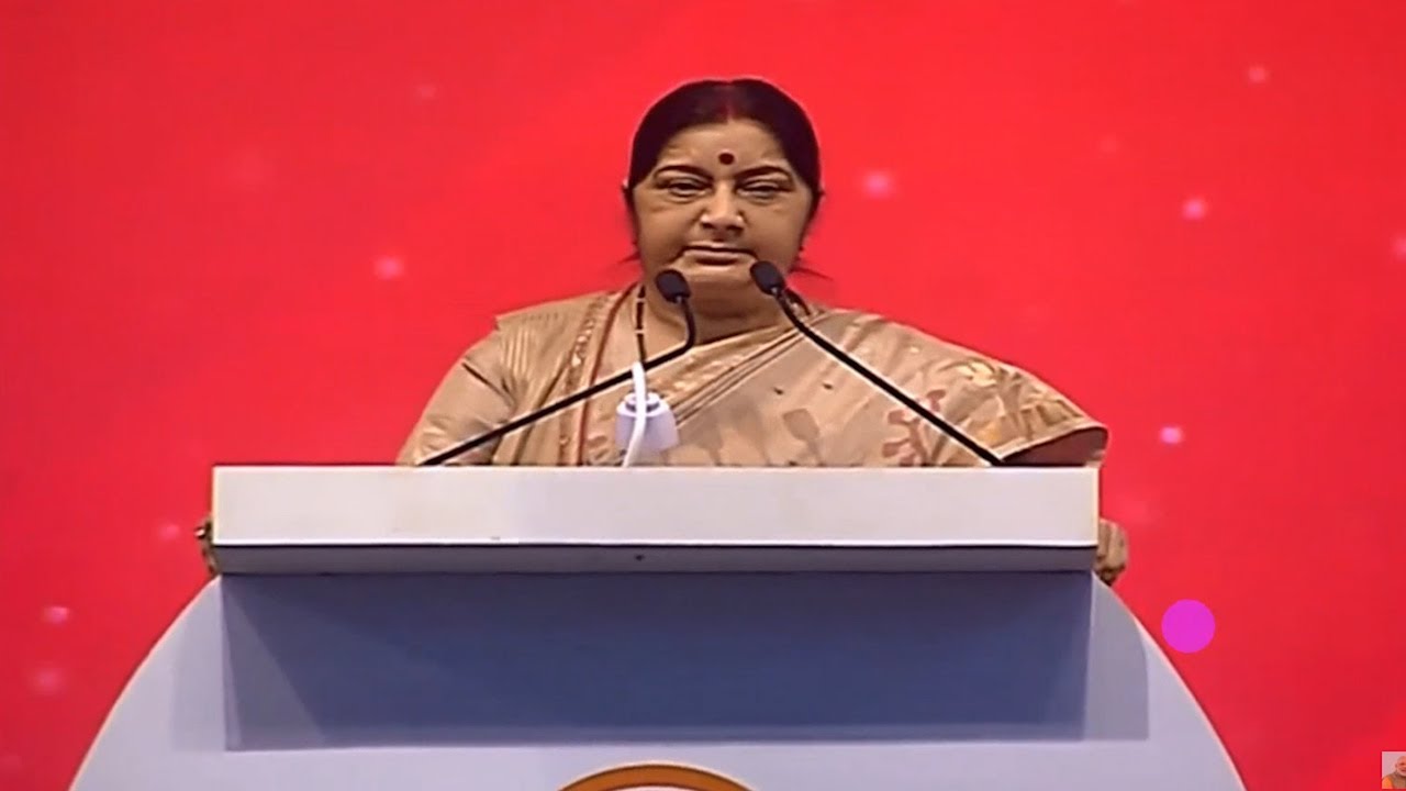 Pravasi Bharatiya Divas was late PM Atal Bihari Vajpayee's vision:&thinsp;Swaraj