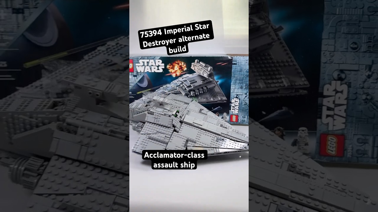 75394 Star Destroyer alt build as an Acclamator!  #legostarwars #legoalternatebuild #lego #clonewars