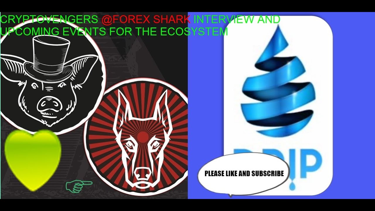 CryptoVengers @Forex Shark Interview And Upcoming Events For The Drip Ecosystem
