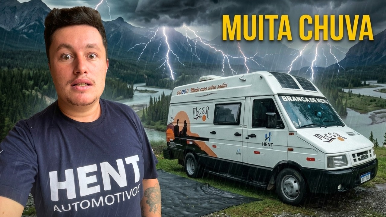 ACAMPANDO NA CHUVA: O clima mudou COMPLETAMENTE na nossa subida à serra