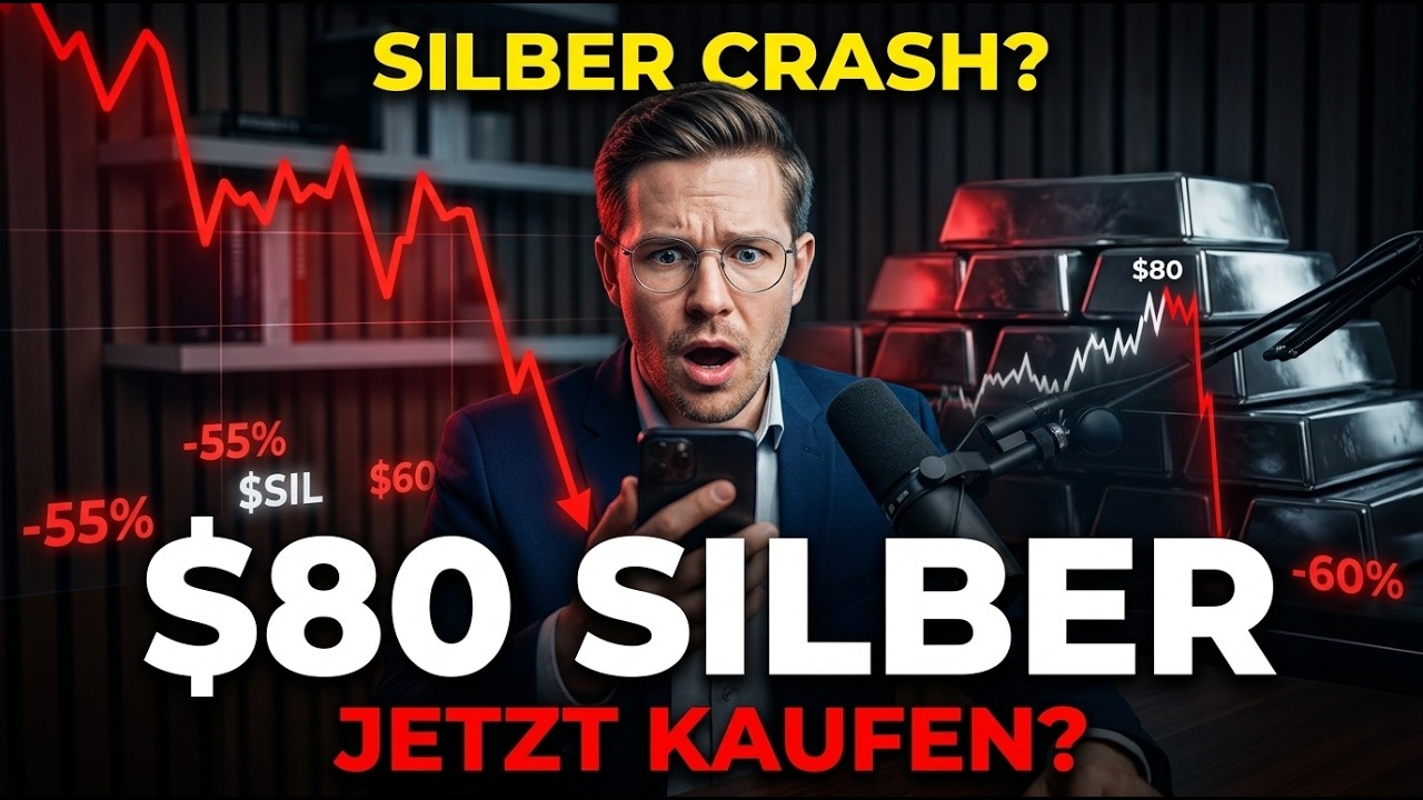 Silberpreis Prognose : Silber st&uuml;rzt auf 80 $ ab &ndash; Jetzt kaufen oder kommt der n&auml;chste Crash?&ldquo;