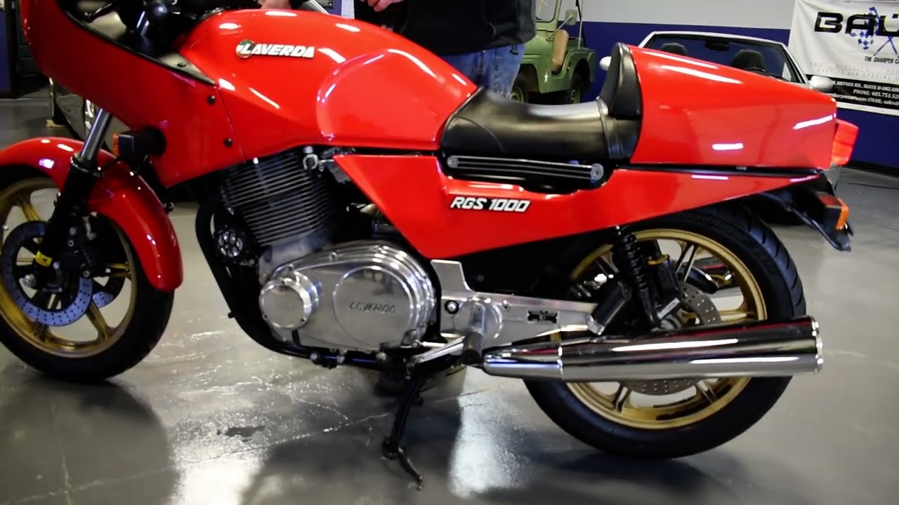 ORIGINAL 1984 LAVERDA RGS 1000 START UP ENGINE RUNNING