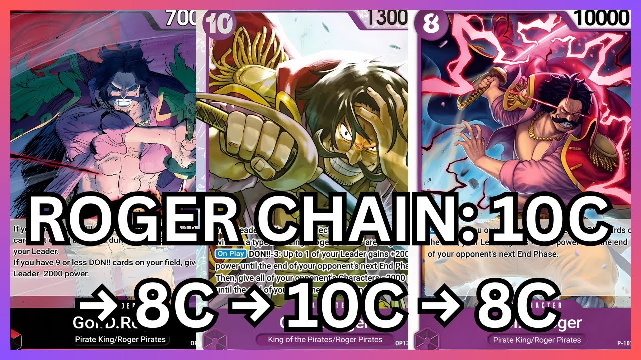[OP14] Gold D. Roger can finally use his intended 10 Drop! High ranked gameplay.