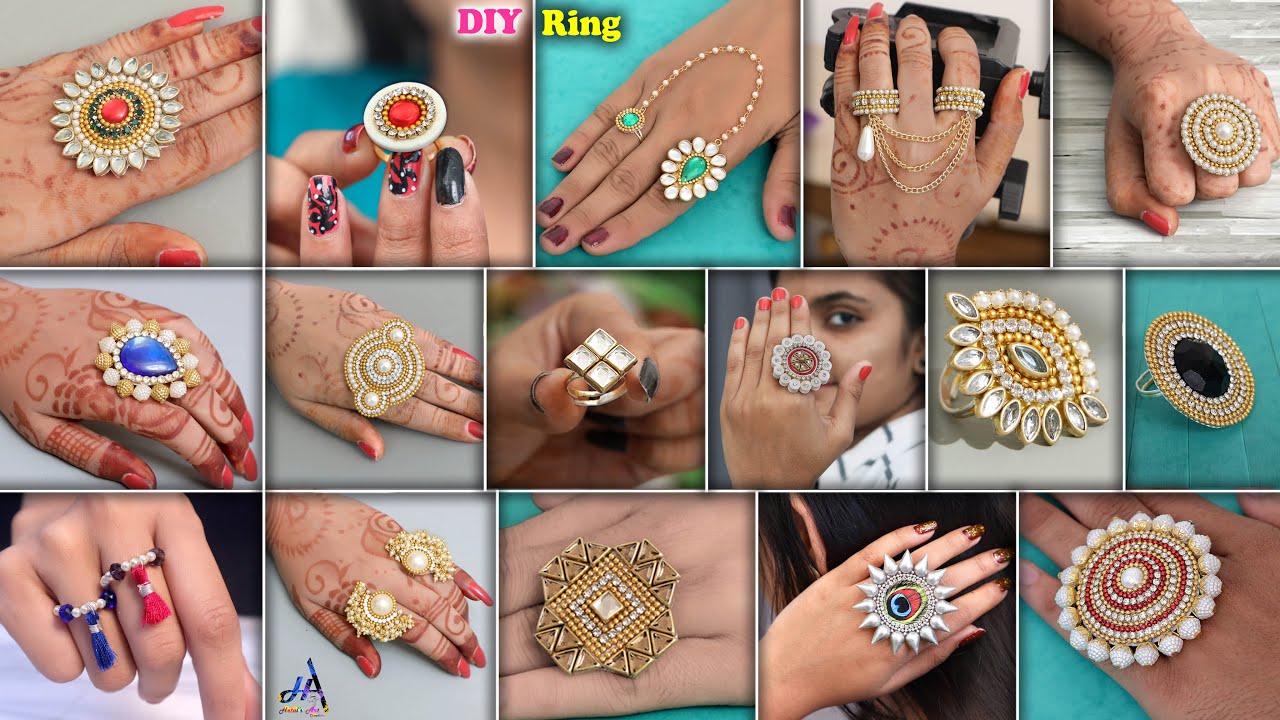 DIY - Designer Finger Ring For Gown Dresses & Crop tops