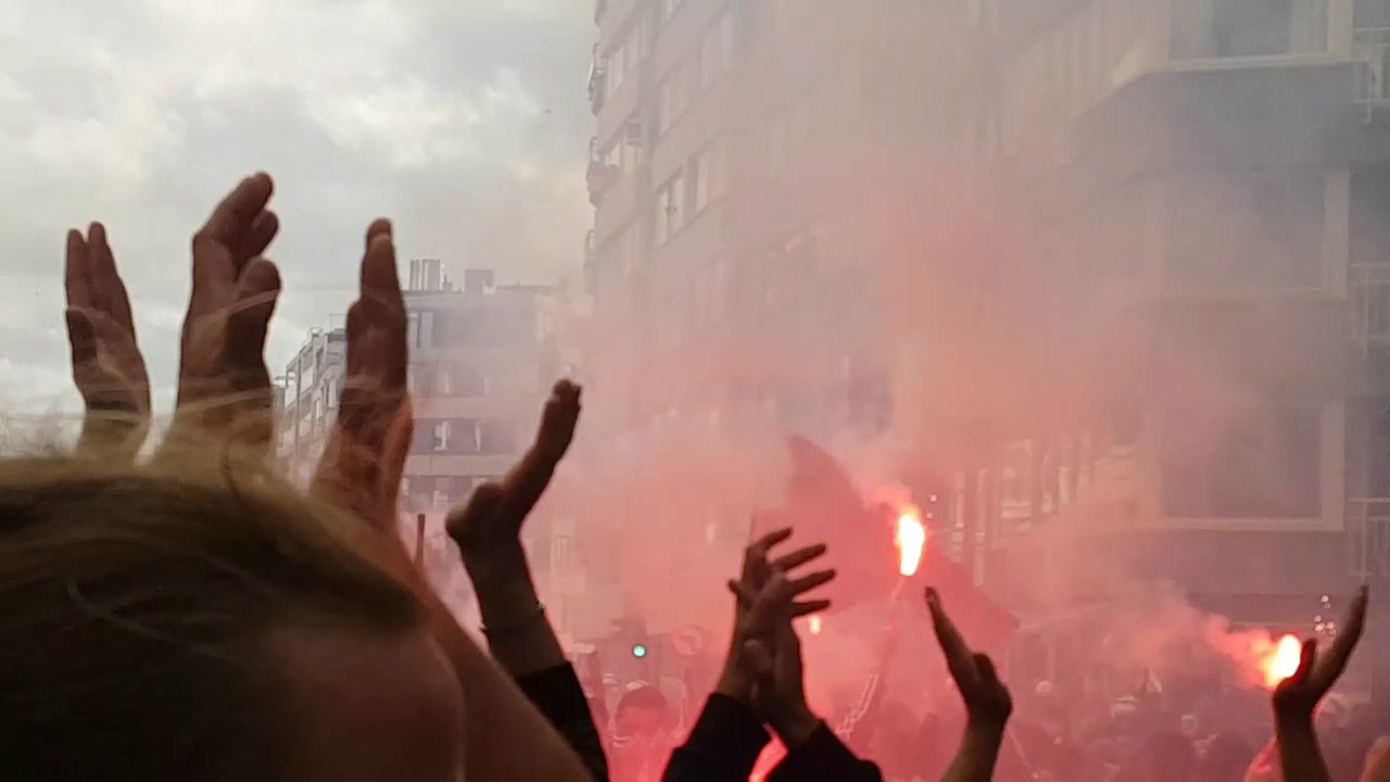 Ambiance KV Ostende vs Olympique de Marseille europa league 2017 HD