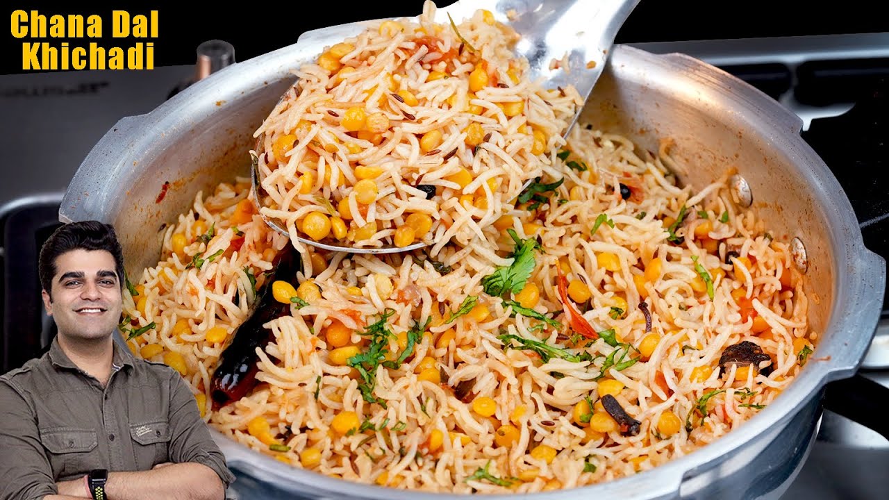 नए तरीके से चना-दाल खिचड़ी बनाएंगे तो उँगलियाँ चाटते जायेंगे - Traditional Punjabi Khichdi In Cooker