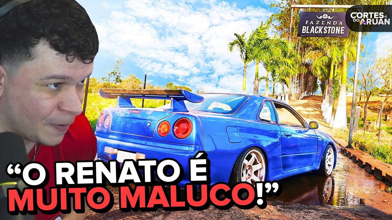 🚨 LOUCURA! RENATO GARCIA FOI DE SKYLINE R34 PARA FAZENDA BLACKSTONE! - Cortes do Aruan