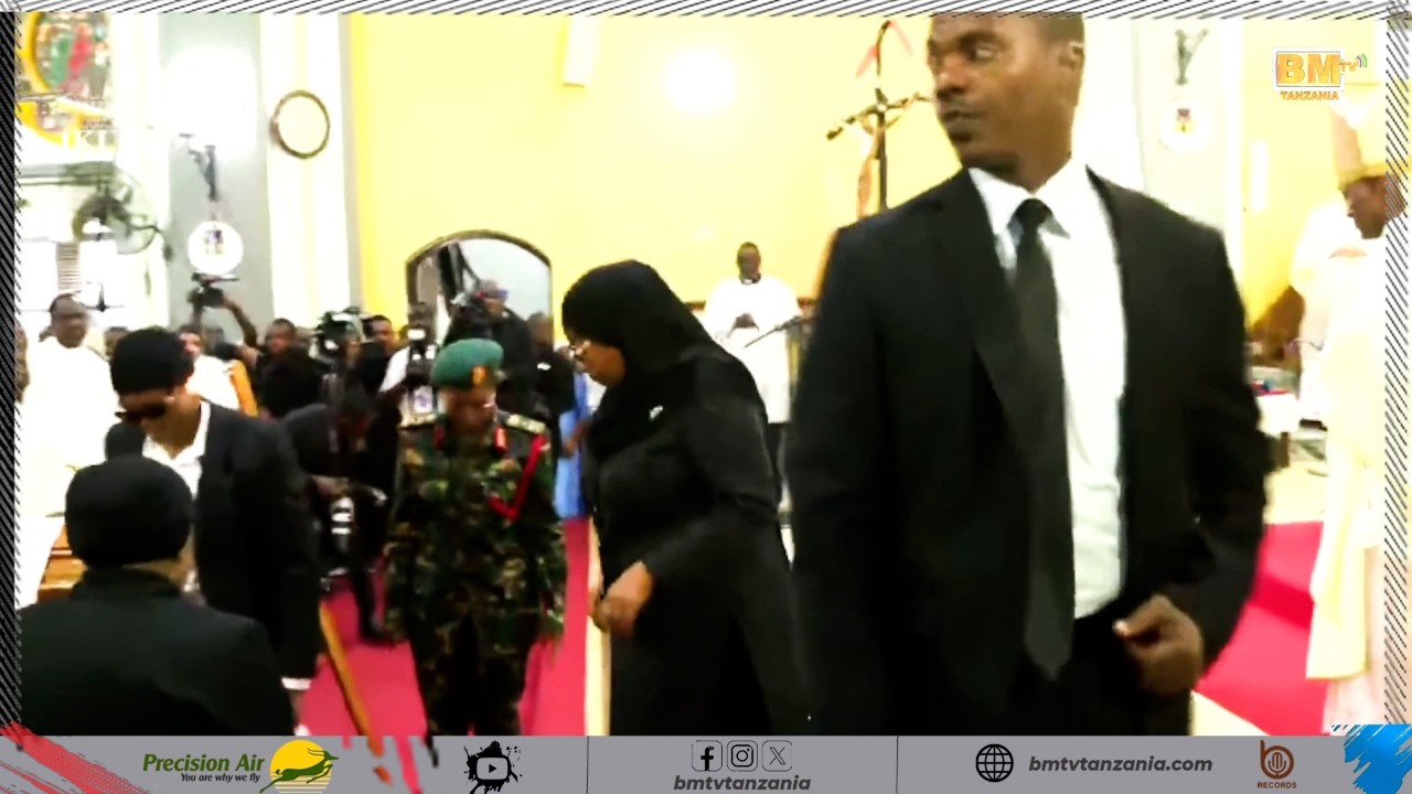 TAZAMA KILICHOTOKEA WAKATI RAIS SAMIA AKIAGA MWILI WA MWADHAMA POLYCARP KADINALI PENGO