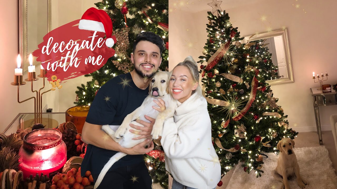 DECORATE MY CHRISTMAS TREE WITH ME 2018 | HOW TO - COSY + FESTIVE RED + GOLD