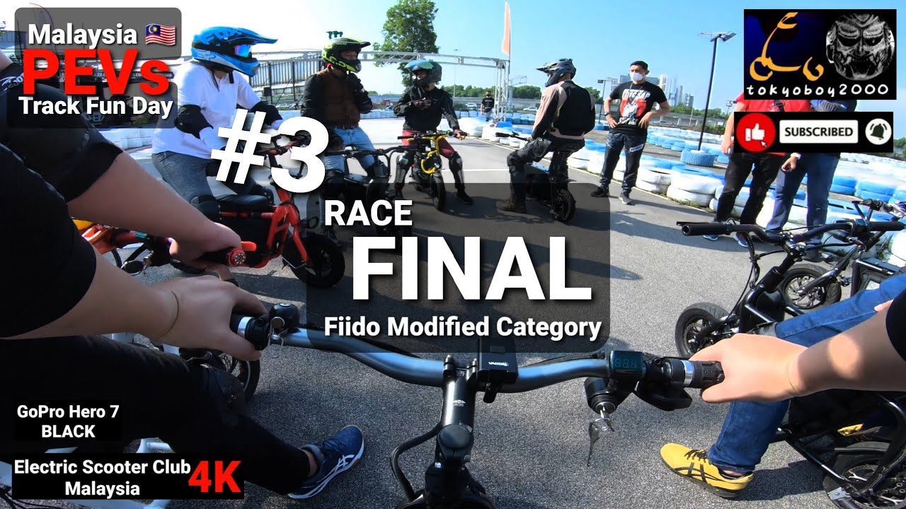 PEV Fun Track/Race Day At Aylezo Speedzone Malaysia /Fiido Modified Category Final Race/ Gopro 4K
