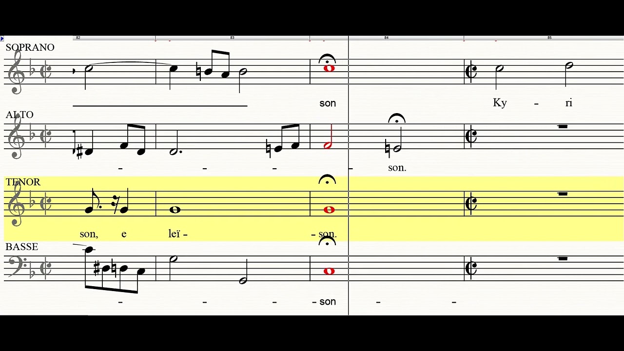 1 Messe en Fa maj JS Bach BWV 233 Kyrie TENOR