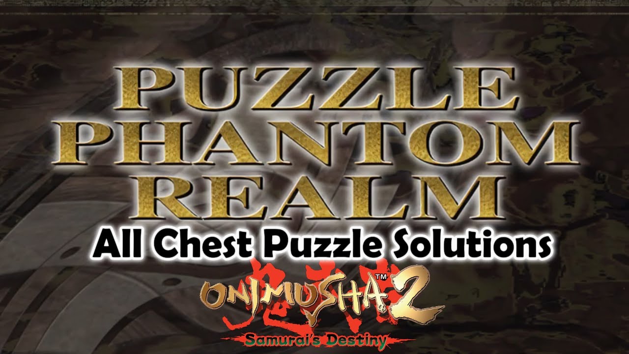Onimusha 2 | Puzzle Phantom Realm Mini Game | All Chest Puzzle Solutions | 4K Ultra HD