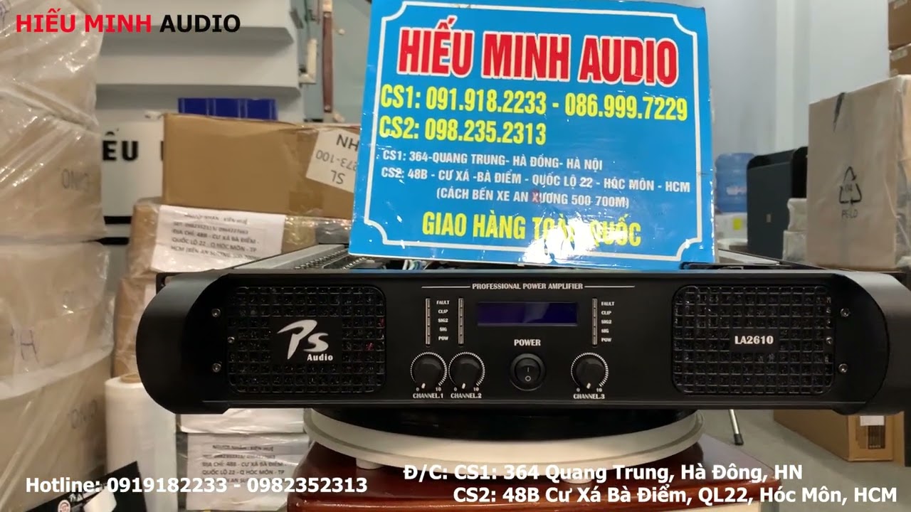 Đẩy C&ocirc;ng Suất PS Audio LA2610 - Đẩy 3 k&ecirc;nh, Sử Dụng c&ocirc;ng nghệ mới || 0982352313