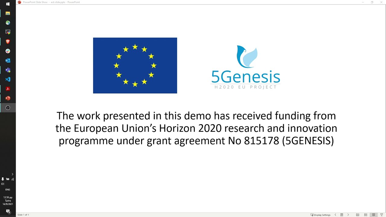 Demo of Satellite Edge Computing - Limassol platform of 5GENESIS project (MeditCom 2021)
