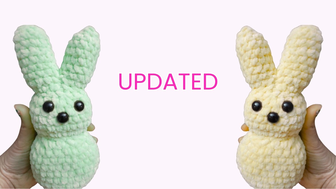 ***UPDATED VIDEO*** Crochet Bunny Peeps