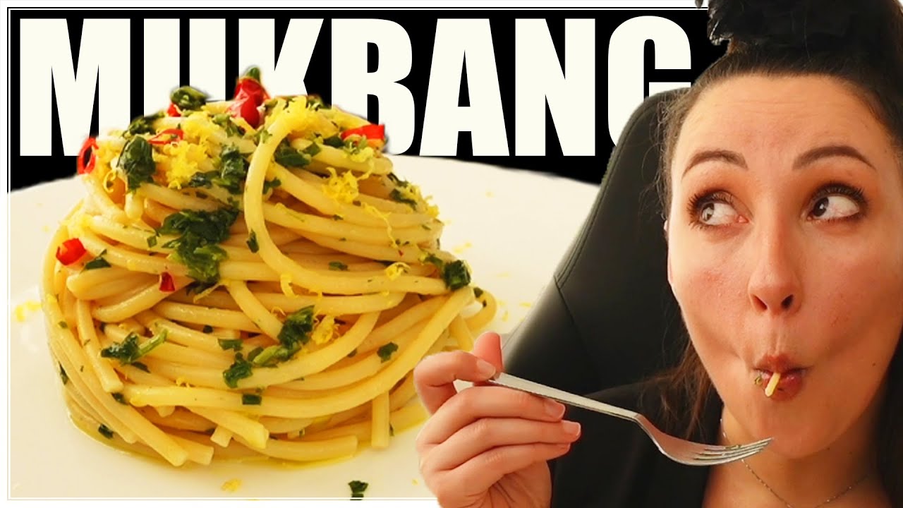 SPAGHETTI AGLIO OLIO E PEPERONCINO MUKBANG EATING SHOW #88 | NOVITÀ, NUOVI FORMAT, OPERAZIONE...