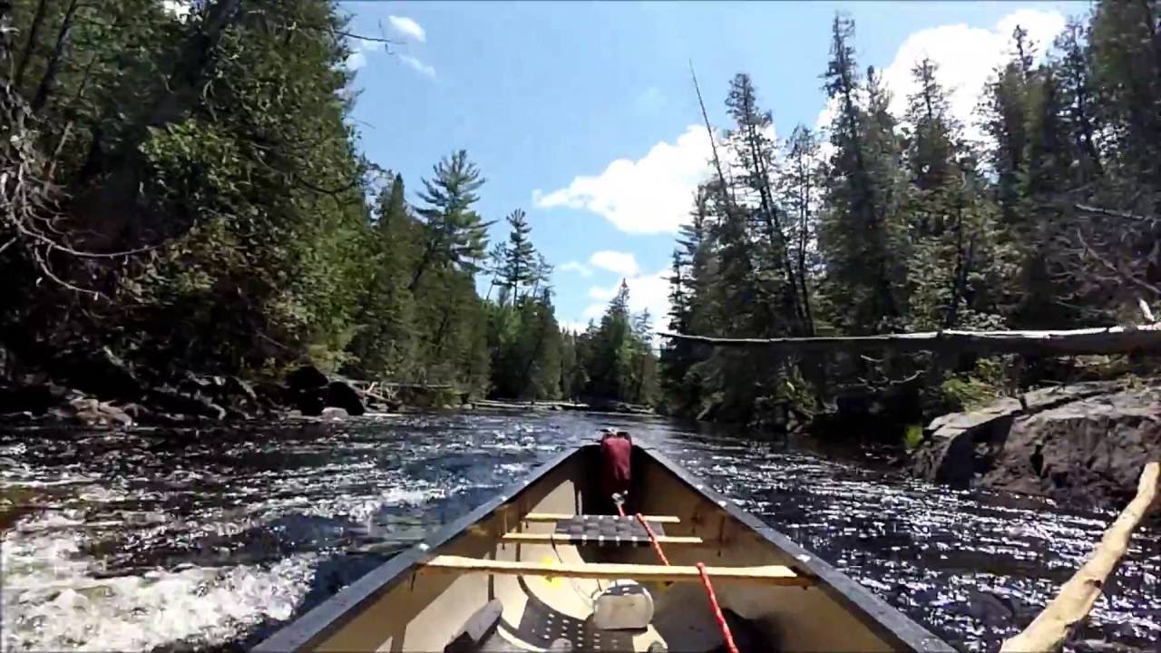 Exploring Temagami. Canoeing the Sturgeon river.