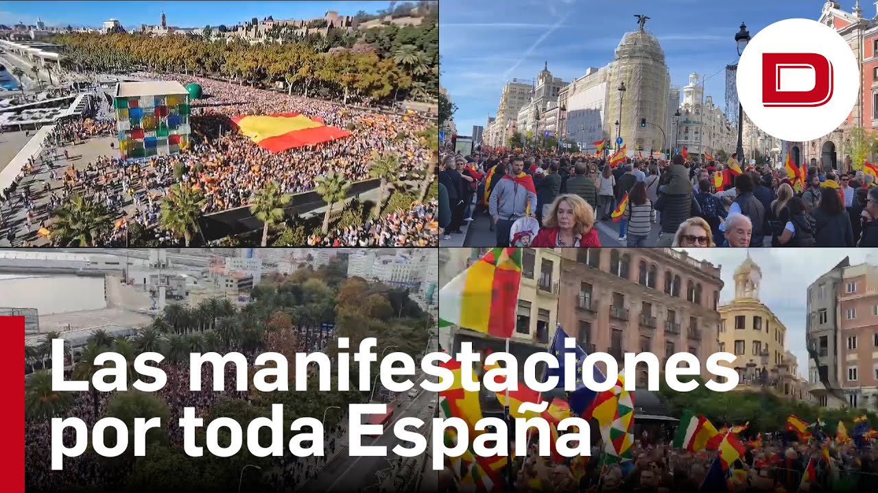 Millones de españoles salen a la calle contra la amnistía