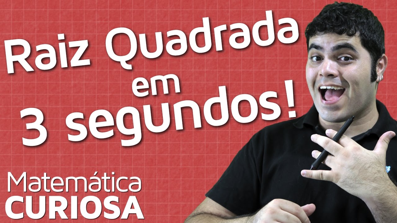 TRUQUE - Raiz Quadrada em 3 Segundos | Matemática Rio