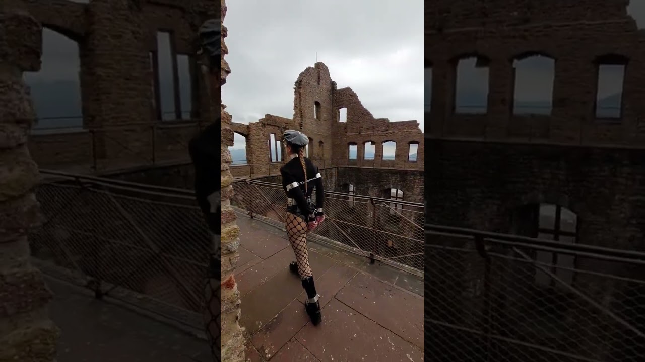 In heavy steel shackles through the castle ruins / schwer gefesselt durch die Ruine - Baden-Baden