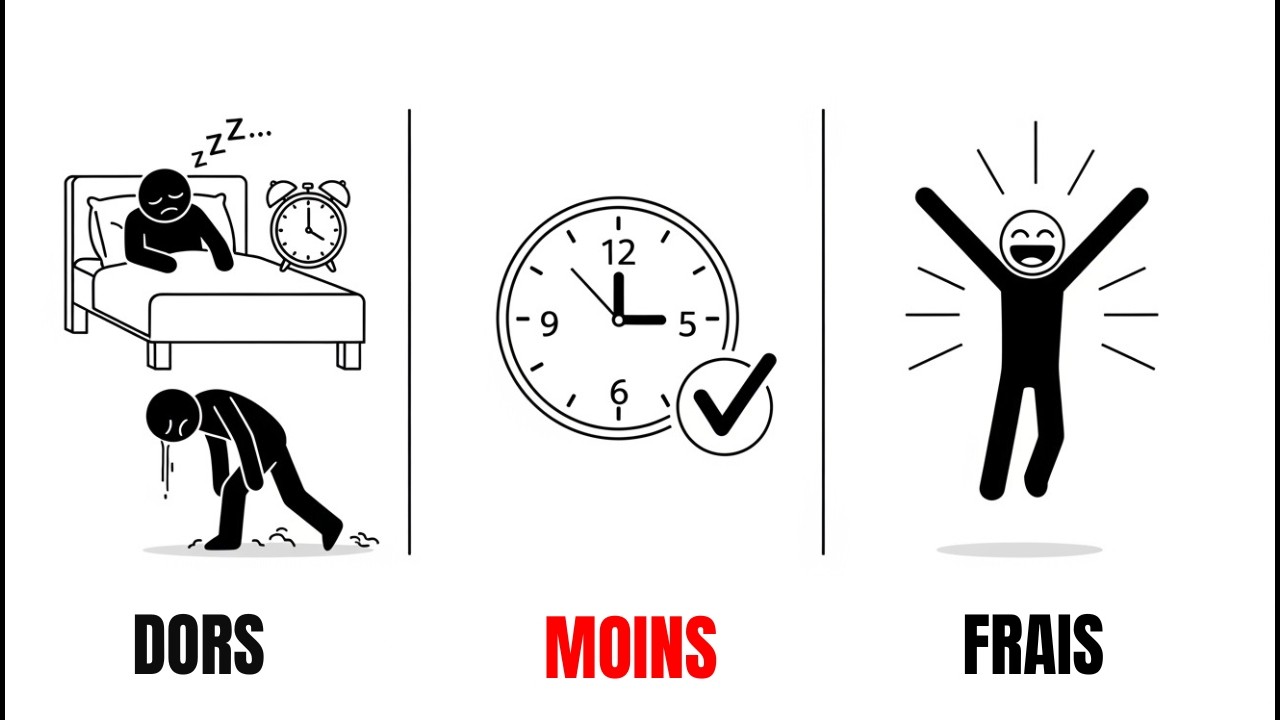 Comment dormir MOINS et se réveiller FRAIS ⚡