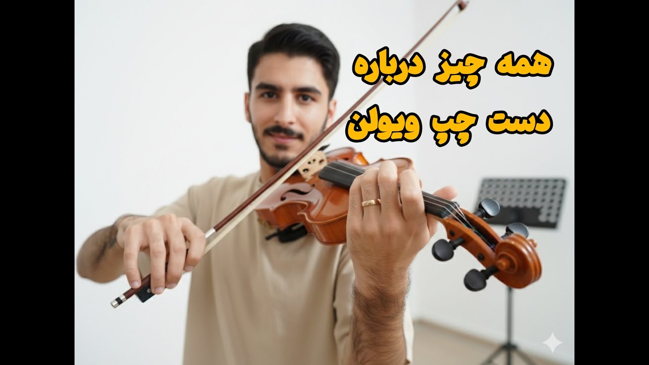آموزش انگشت‌گذاری دست چپ در ویولن 🎻 | یادگیری نت‌ها و حالت درست دست برای مبتدی‌ها