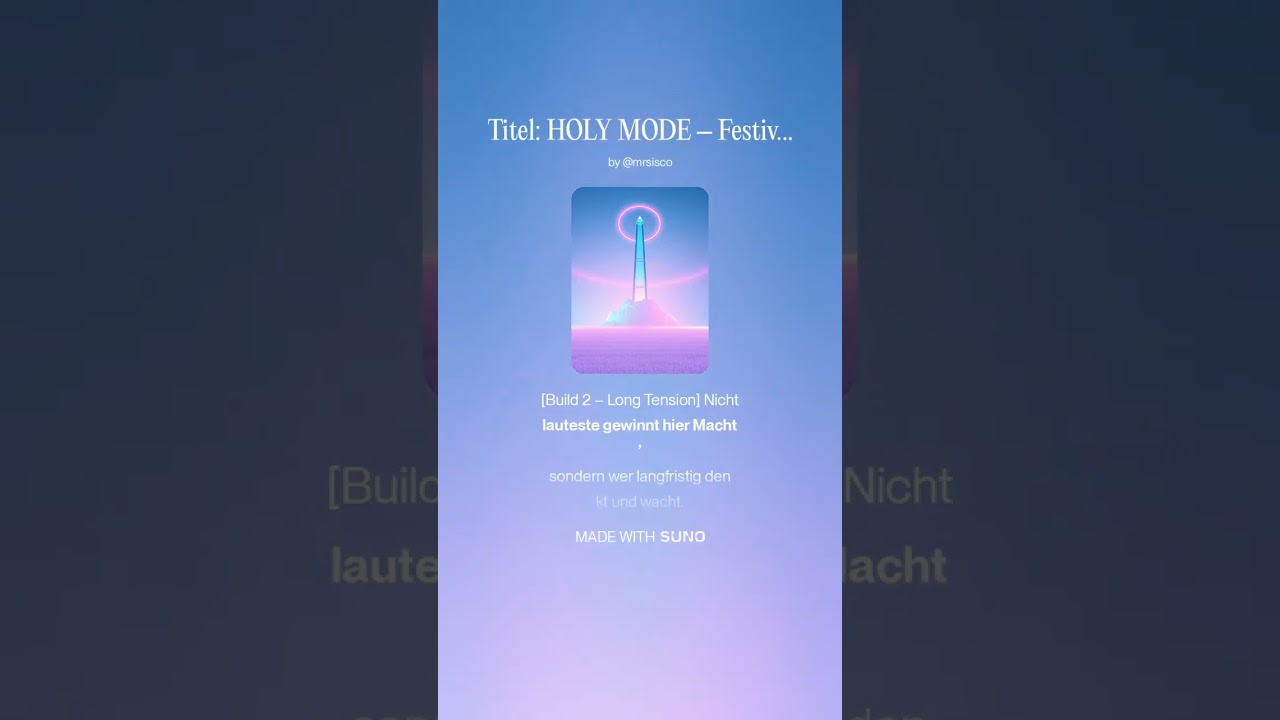 Titel  HOLY MODE – Festival Ascension Hommage Extended 2