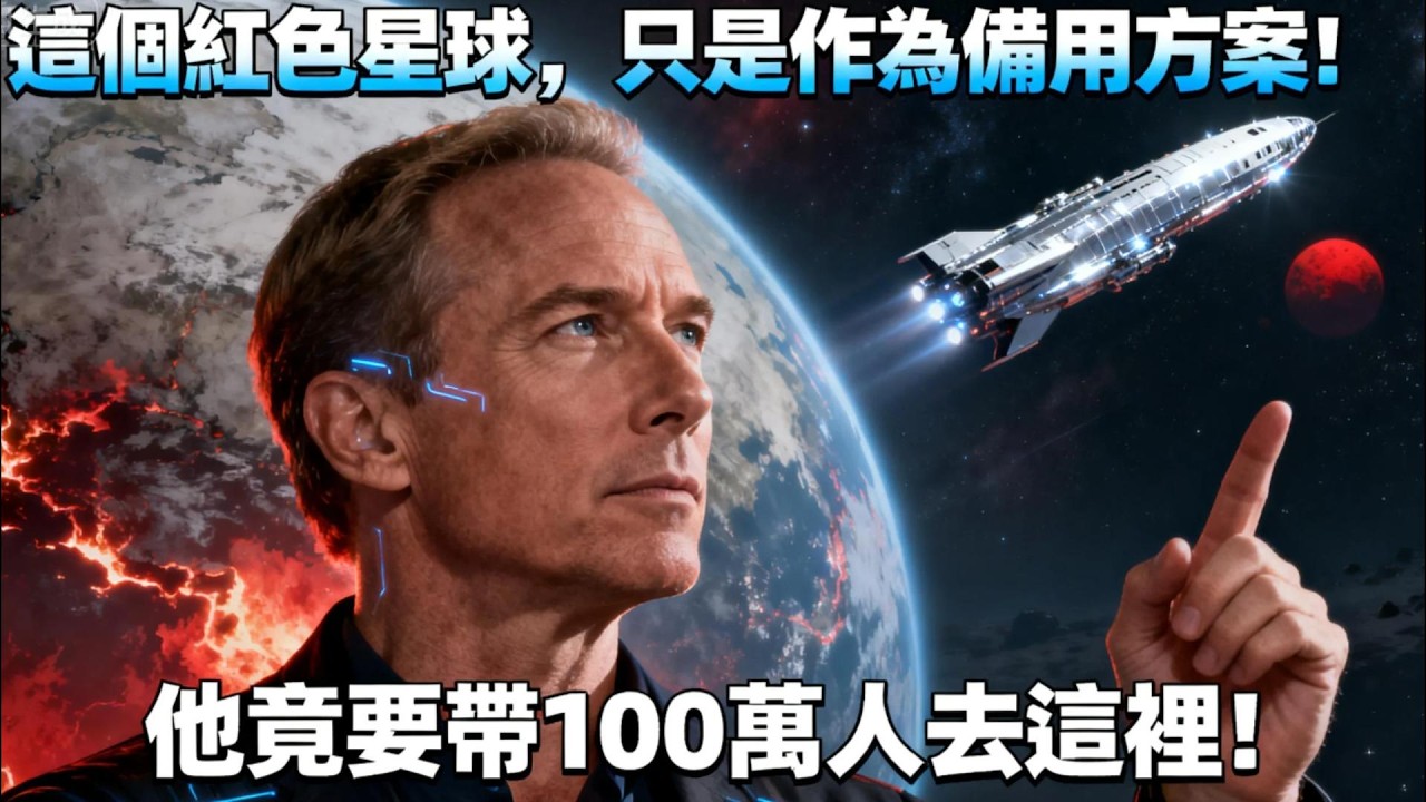 一口氣看懂馬斯克為什麼要搞「火星移民」，他的野心遠比你想像的更瘋狂！#马斯克 #火星移民 #星舰 #星链 #特斯拉AI #人工智能 #脑机接口 #人类未来 #费米悖论 #大过滤器 #科技解说