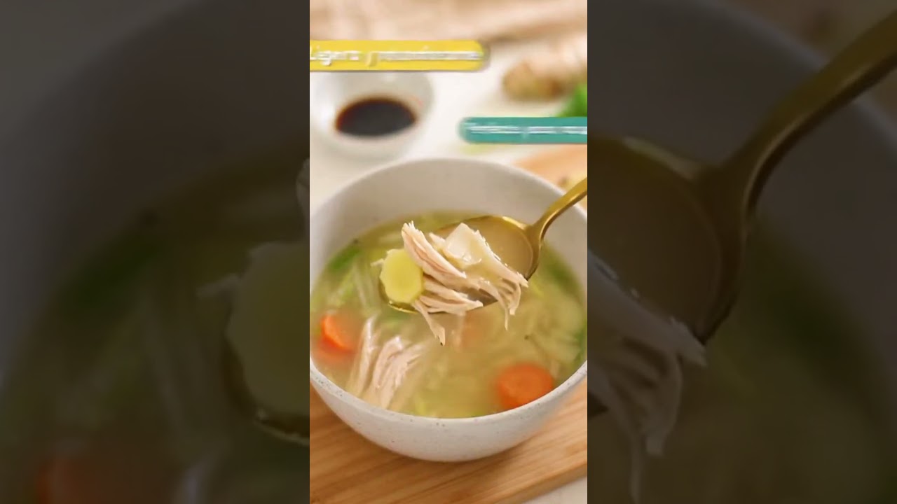 ⬇️Receta aquí. Sopa reanimante de hueso de pollo 