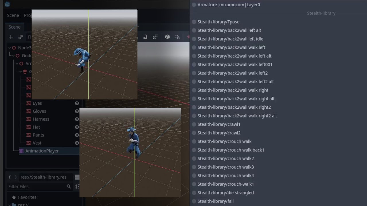 Godot 4 - Make your own Mixamo animation libraries