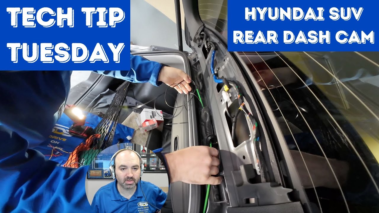 Rear Dash Cam Installation Hyundai SUV