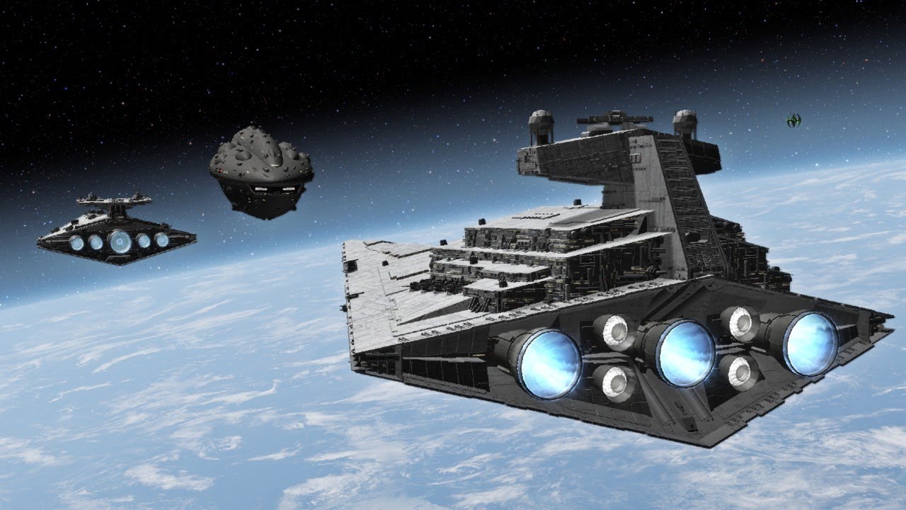 Imperial Fleet vs MC-90A - Star Wars Empire at War Remake NPC Battle