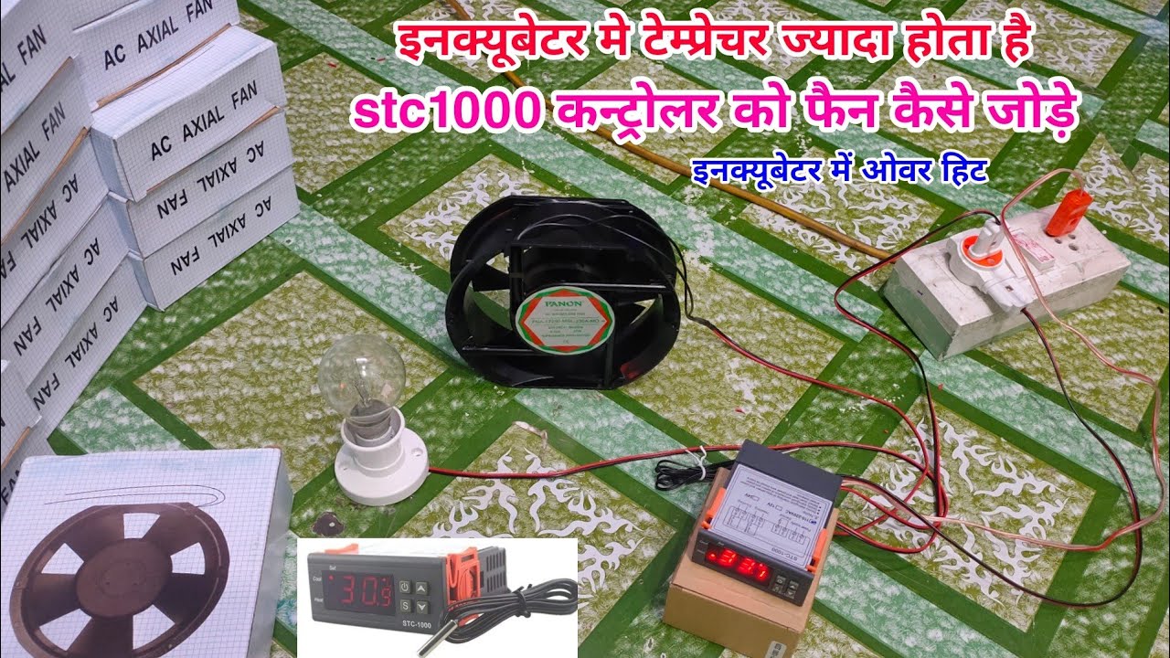 Stc 1000 कन्ट्रोलर को फैन कैसे कनेक्ट करे | stc1000 fan wiring and full setting