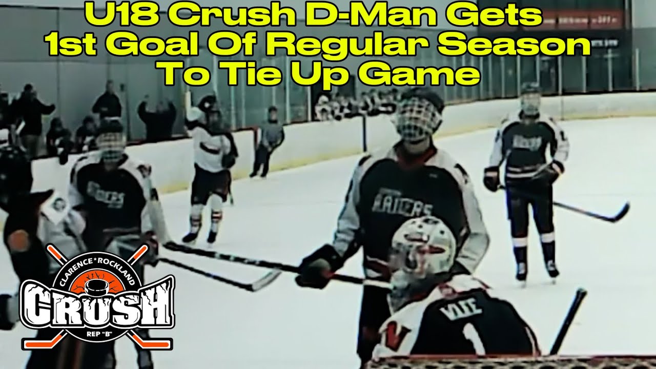 U18 Crush #22 Grégoire-Charette Gets 1st Goal Of Regular Season To Tie Up Game