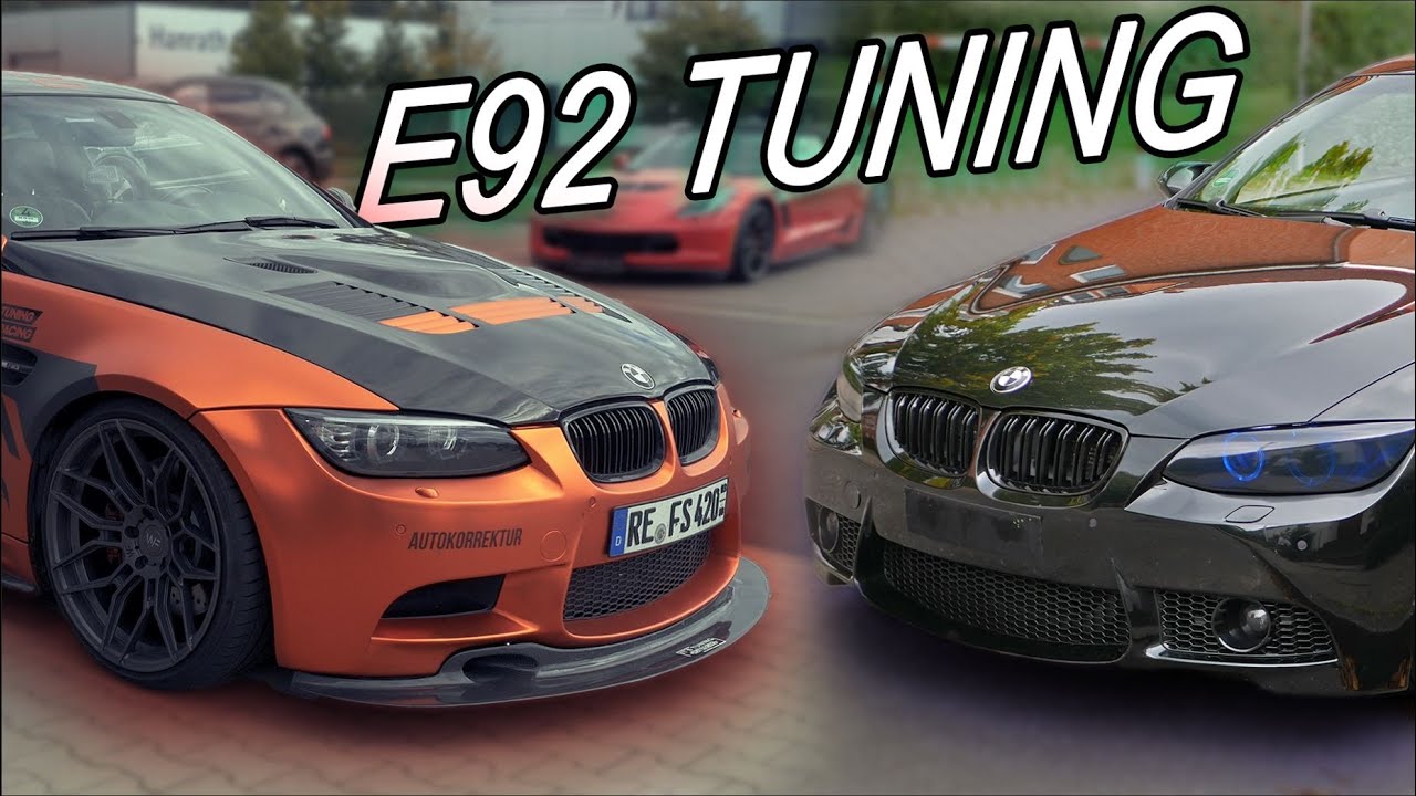 BMW E92 TUNING | 325i | M3 KOMPRESOOR V8 | Farbige Gurte | Sound | Scheinwerfer Cover | Angel Eyes