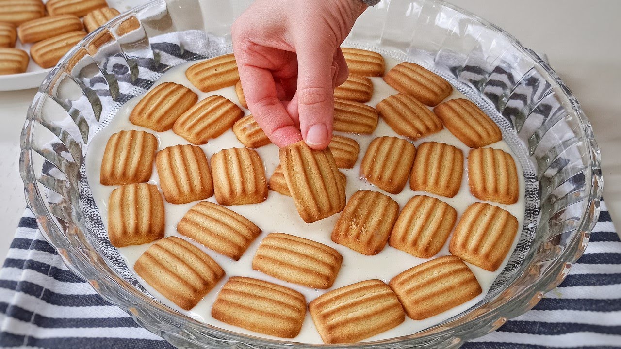 BU LEZZETİ DENEMEYEN KALMASIN👌 Çok Hafif Çikolatalı Bisküvili Borcam Tatlısı😋 Sütlü Tatlı Tarifleri