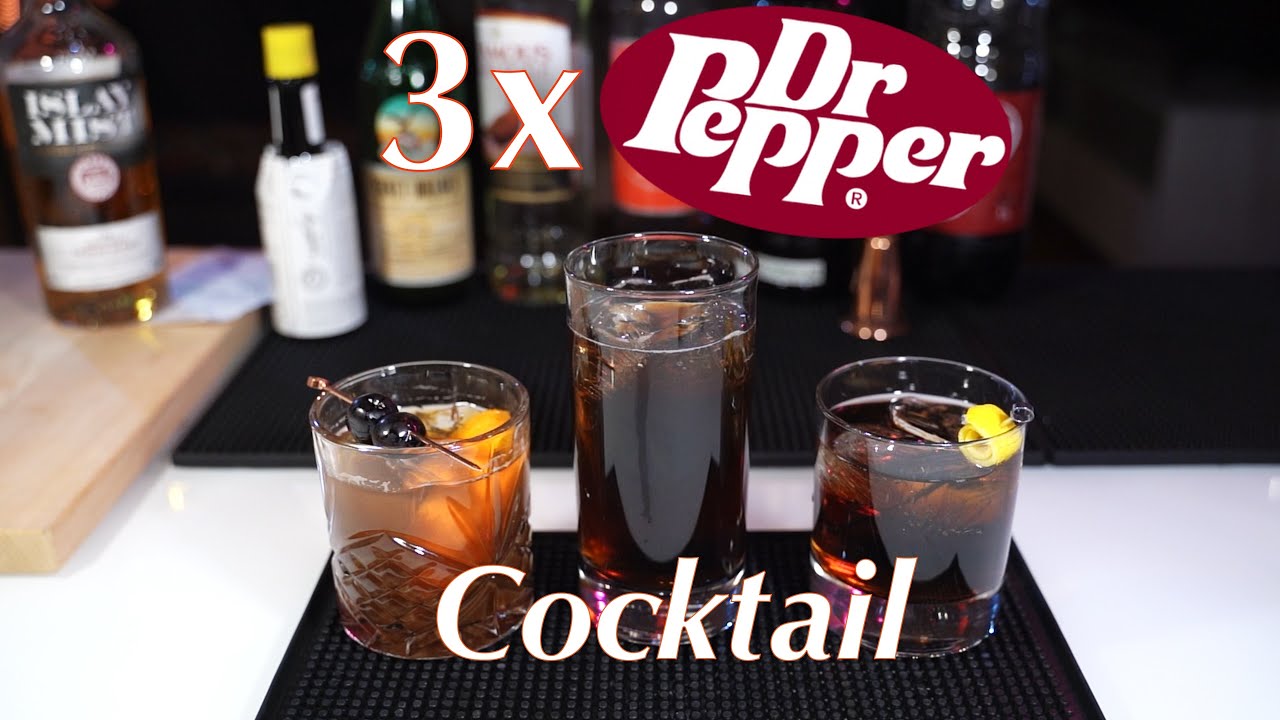 3 x Dr. Pepper cocktail - Kuinka ne tehdään?