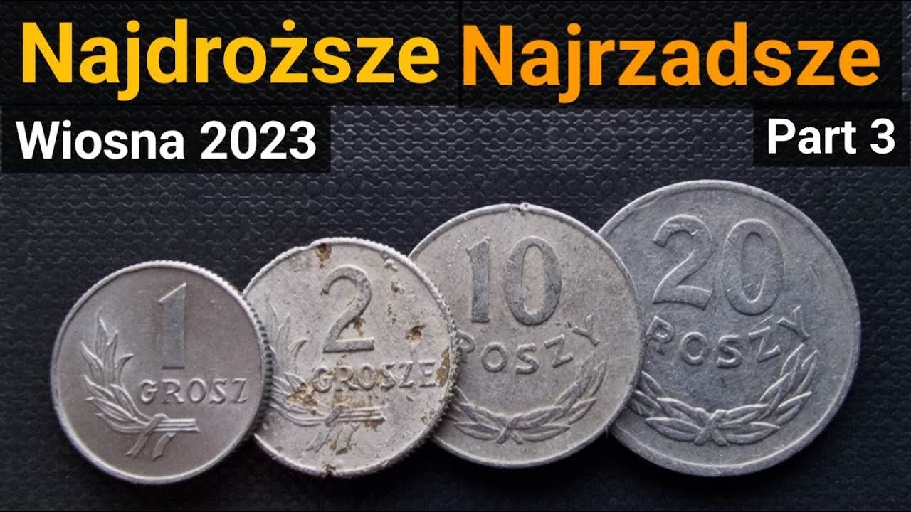 Najdroższe i najrzadsze monety PRL część 3 Wiosna 2023 20 groszy 1957 10 groszy 1973 1 grosz 1949