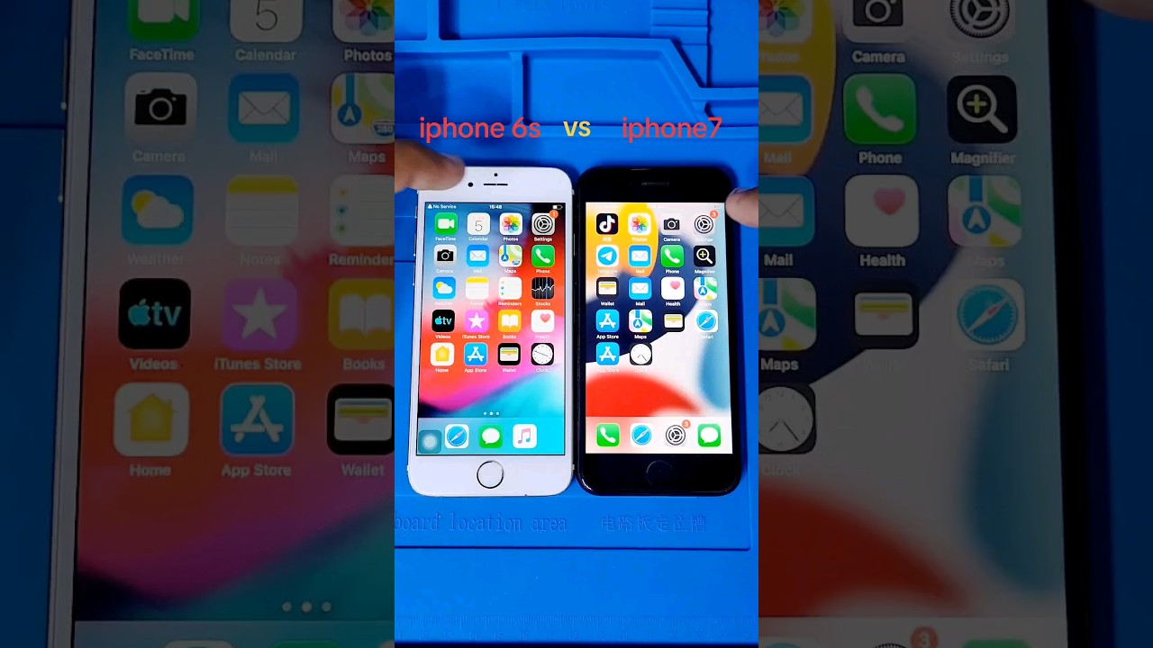 iphone 6s vs 7 speed test  🤔 | 