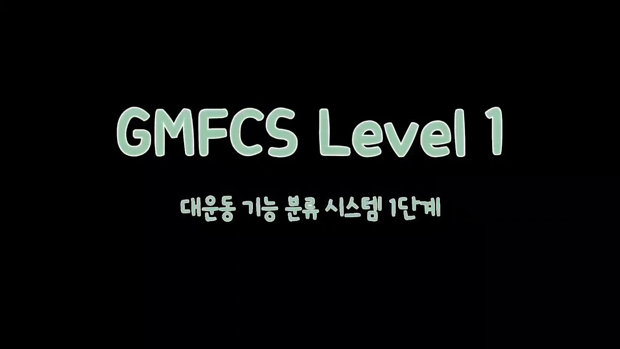 GMFCS level 1 특징 & 런웨이쇼