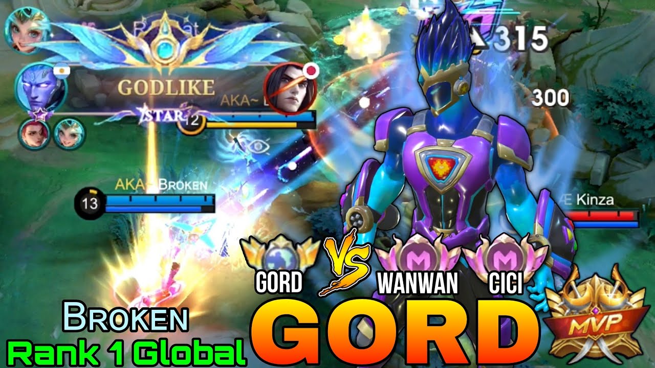 No.1 Gord kontra Supreme Wanwan i Cici - Najlepszy 1 Globalny Gord według Bʀᴏᴋᴇɴ - Mobile Legends