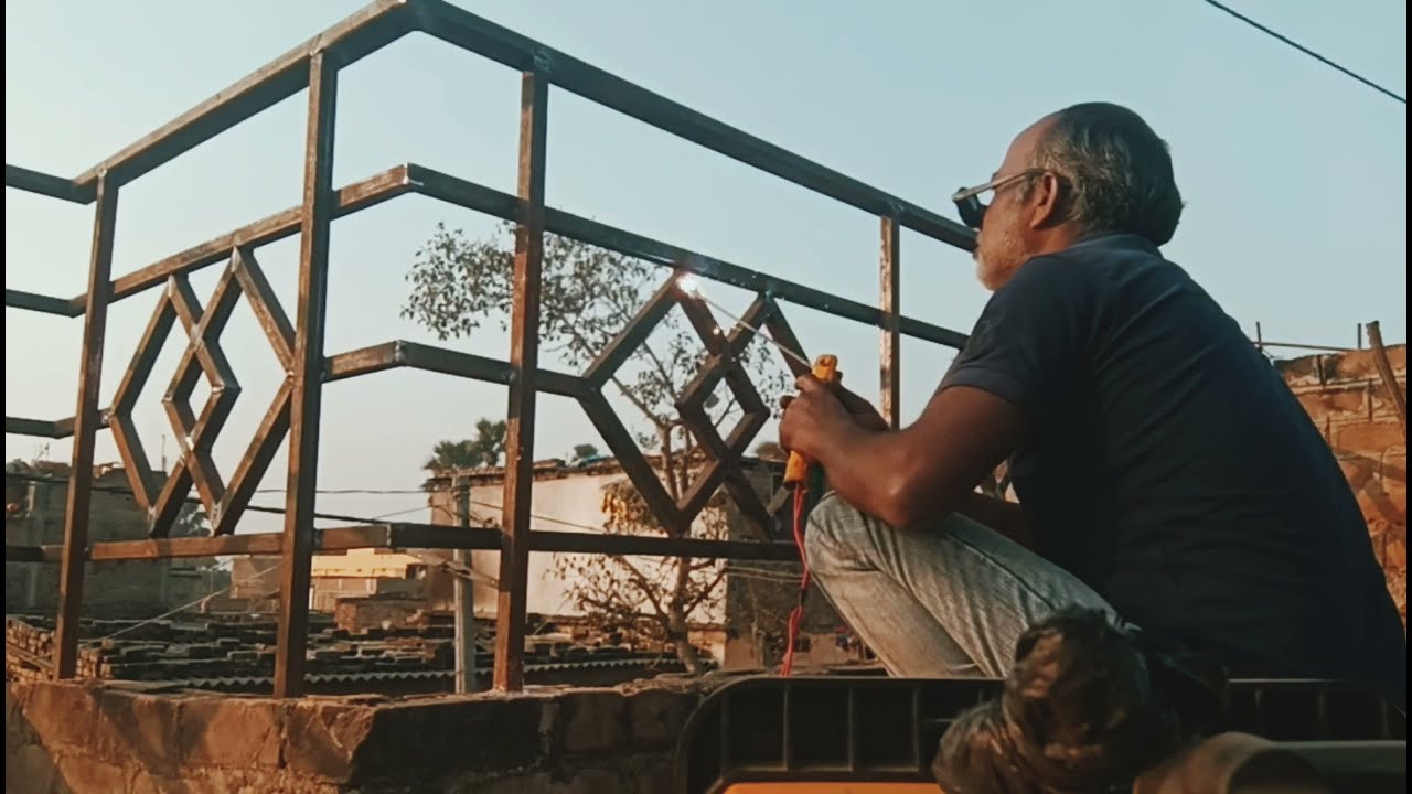 Ms Square pipe balcony design 