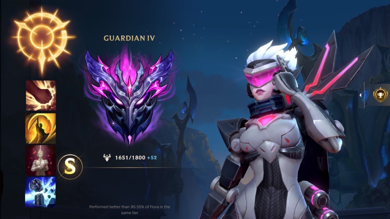 Wild Rift Challenger Fiora in Low elo Legendary Ranked (Full Gameplay)