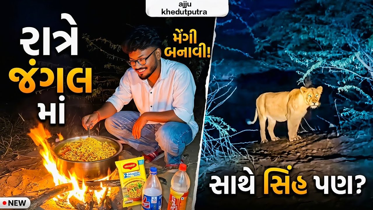 રાતે મેગી બનાવી જંગલ માં  😨 