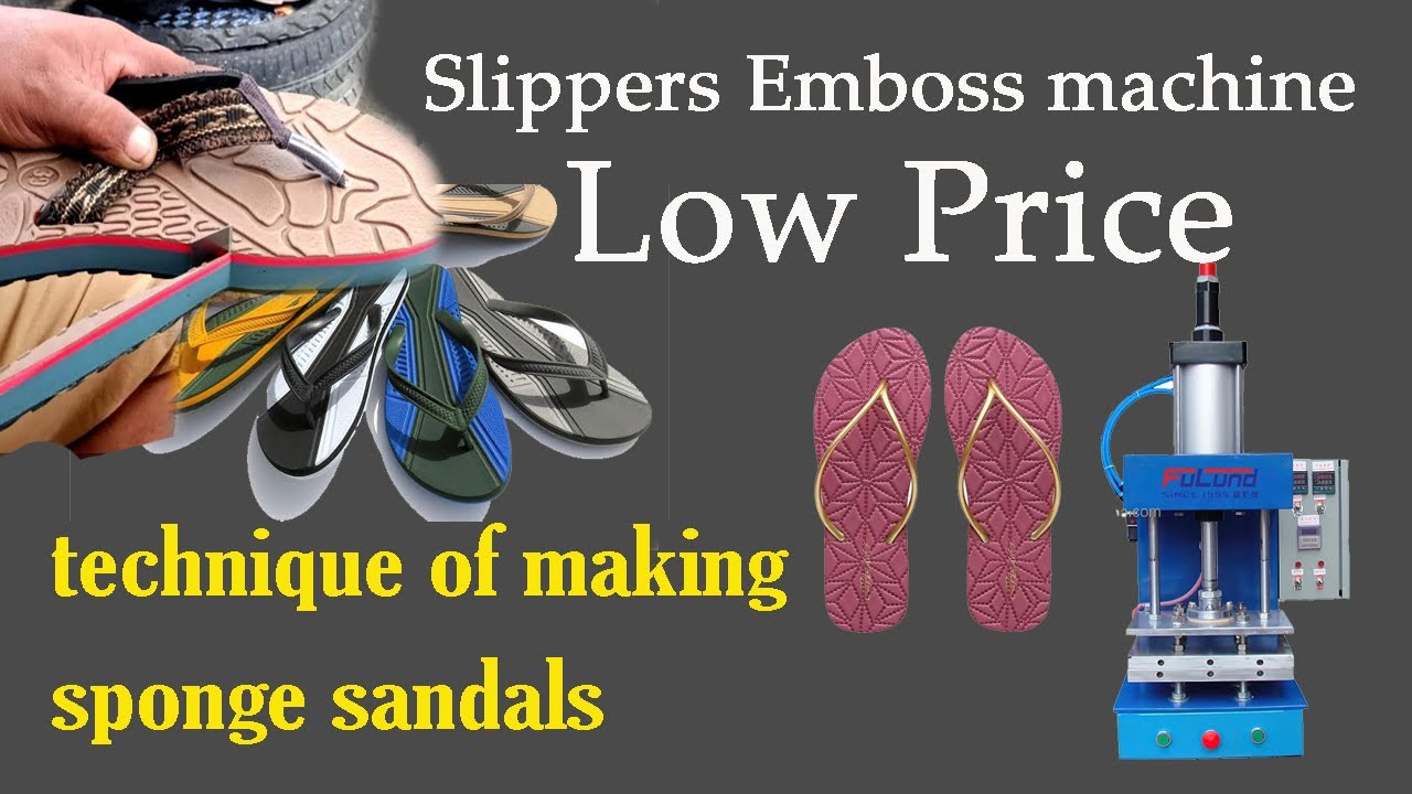 Slippers Emboss machine  - Low Price, good Service Chappal Embossing Machine  Embossed  Hot & Cold